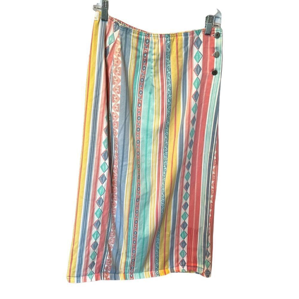 Striped Multicolor Maxi Skirt - Women